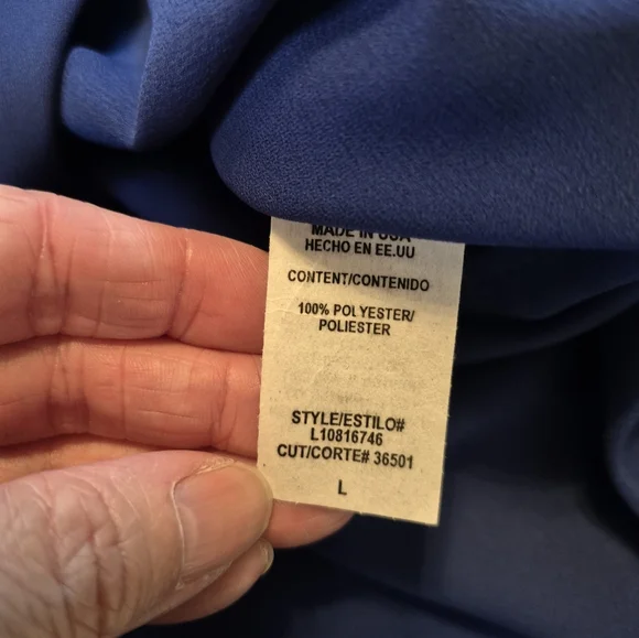 Lily White Blue Women's Tank Top - Picture 4 of 5